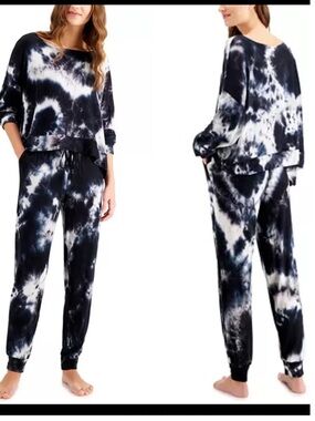 2PC Jenni Intimates Long Sleeve Tie Dye Set